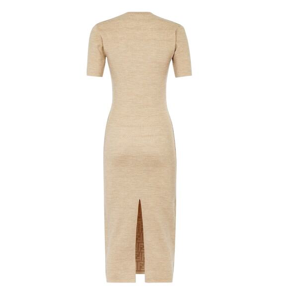 Fendi Reversible Sheath Dress - Tan - Picture 3 of 5